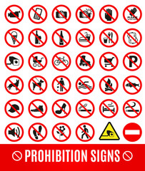 Prohibition set symbol