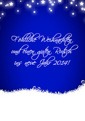 Weihnachtskarte mit Glückwunsch