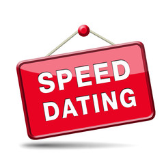 speed dating sign