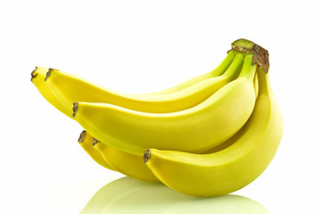 Banany na białym tle © CUKMEN