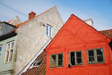 Ancient buildings of Danish town