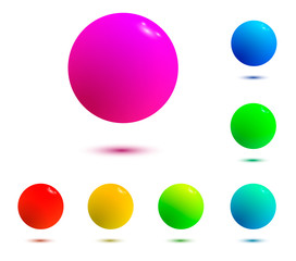 colorful balls isolated