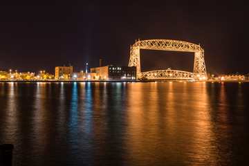 Duluth skyline at night