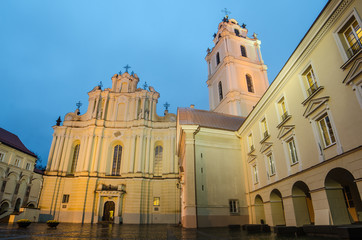 Sts. Johns’ Church in Vilnius after rain