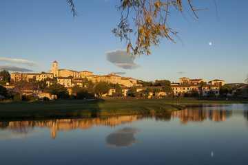 Village of Pont Royal at sunset, Provence, France