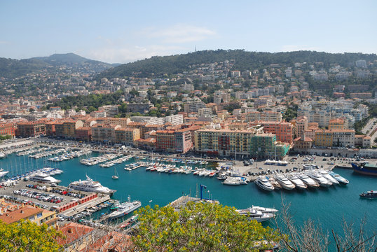 Cityscape of Nice, view from above