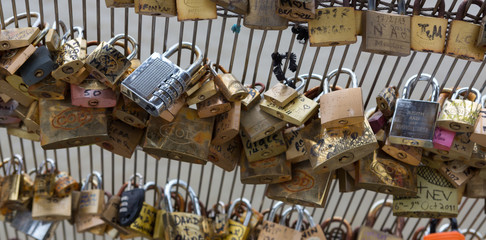 Locks on Paris Bridge