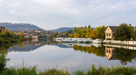 Obraz premium River port in Saverne, Alsase, France