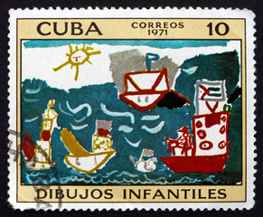 Postage stamp Cuba 1971 Return of the Fishermen