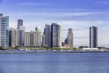 Fototapeta na wymiar Chicago downtown view