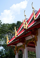Thai temple church roof