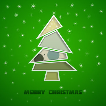 Christmas tree green