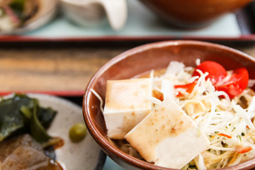 Japanese food-Tofu cubes