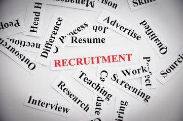 recruitment process - obrazy, fototapety, plakaty