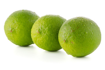 Fresh green limes