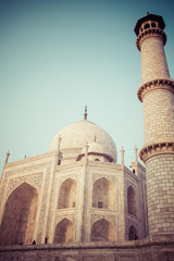Obraz premium Taj mahal.famous historical monument in India,Agra,Uttar Pradesh