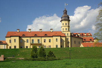 Radziwill castle in Nesvizh, Belarus