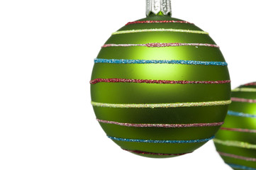 Christbaumkugel, weiß