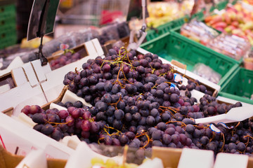grape in the supermarket