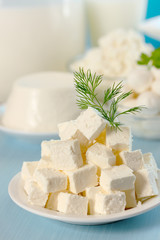 Feta cheese with dill
