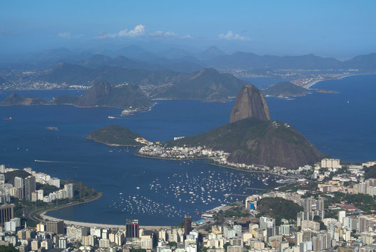 Panoramic view on Rio from Corcovado @ Brazil