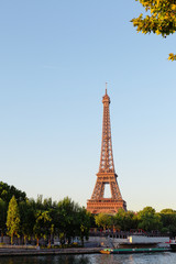 Fototapeta na wymiar Eiffel tower in morning, Paris.