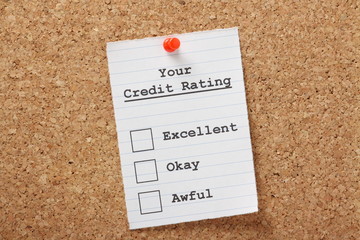 Your Credit Rating Tick Boxes