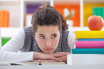 schoolgirl with learning difficulties