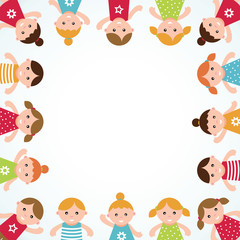 Kids frame. Vector illustration.