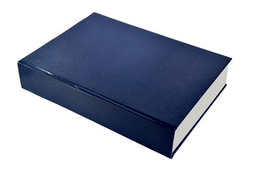 book blue on white background