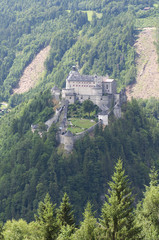 Fototapeta na wymiar Amazing view of Alpine castle Hohenwerfen near Salzburg, Austria