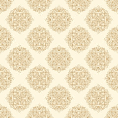 Seamless vector vintage beige pattern