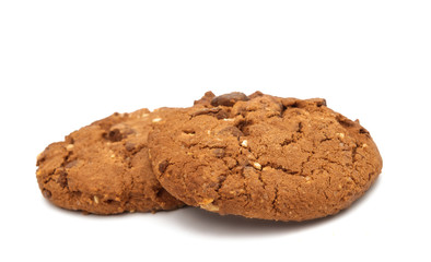 cookies with chocolate and nuts