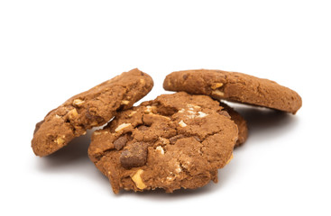 cookies with chocolate and nuts
