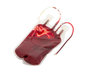 bag of blood isolated
