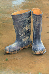 Rubber boots