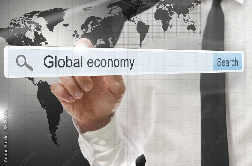 Wall mural global economy