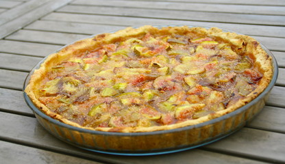 tarte aux figues cuites dans son moule