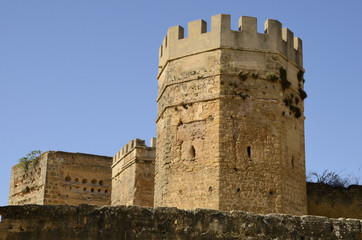 Naklejka premium Towers of the castle of Alcala, Andalusia, Spain