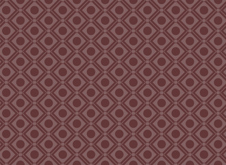 Fototapeta premium Seamless Circle Square Geometric Pattern Red