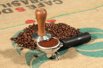 Siebträger mit Tamper