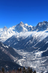 Obraz premium Aiguille Verte - Les Houches / Chamonix (Haute-Savoie)