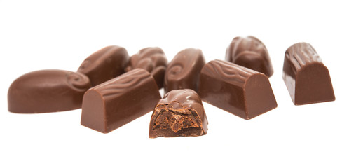 chocolate candy isolated