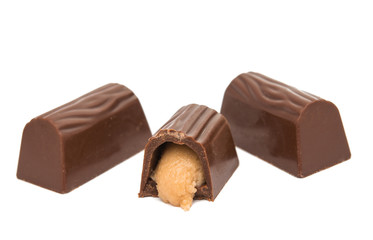 chocolate candy isolated