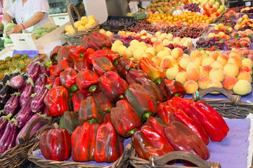 fresh vegetables and fruit