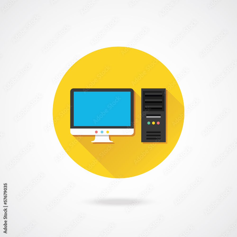 Poster vector computer icon