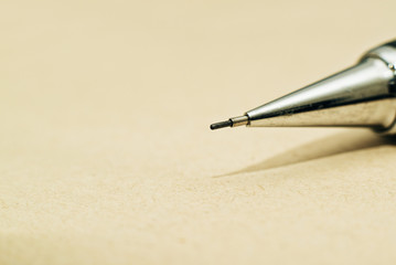 Tip of sharp mechanical pencil