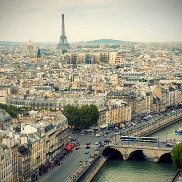 Fototapeta Panoramę Paryża z Wieży Eiffla