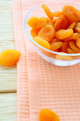 dried apricots in a bowl