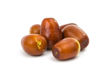 chinese jujubes isolated